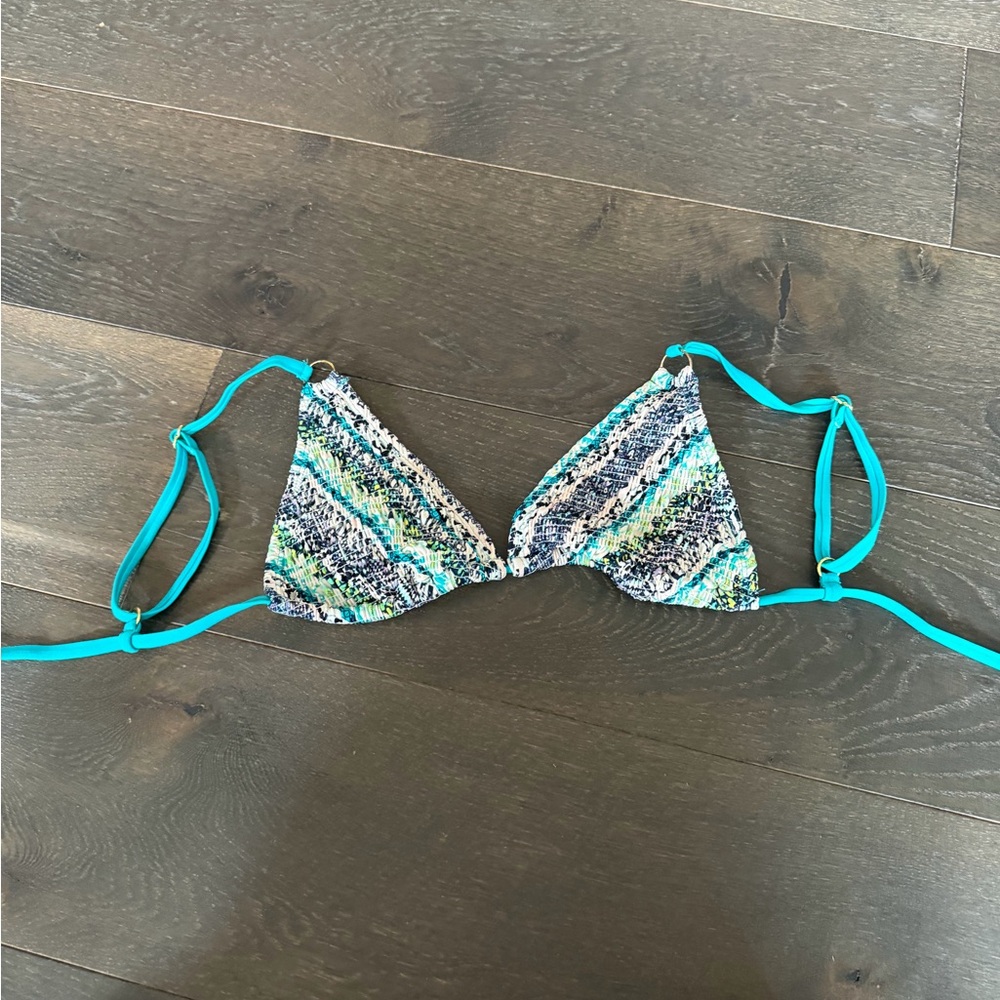 Colorful Triangle Bikini Top